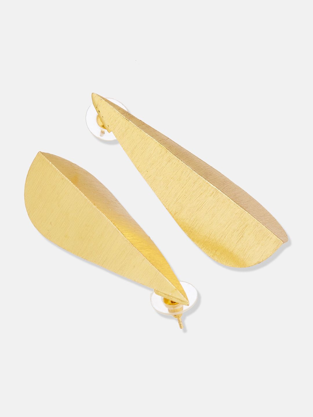 ATIBELLE Set Of 2 Gold-Plated Brass Half Hoop & Drop Earrings