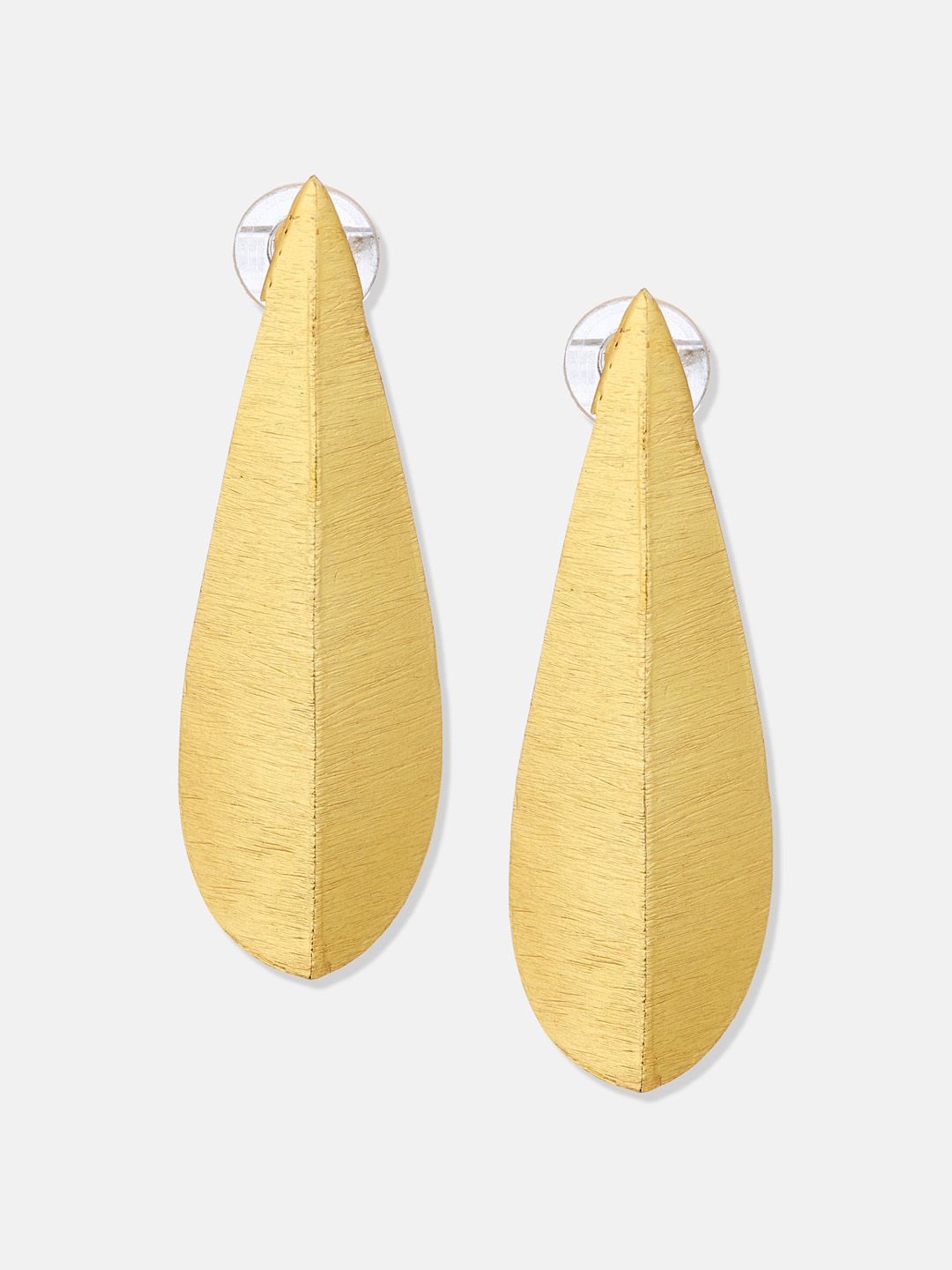 ATIBELLE Set Of 2 Gold-Plated Brass Half Hoop & Drop Earrings