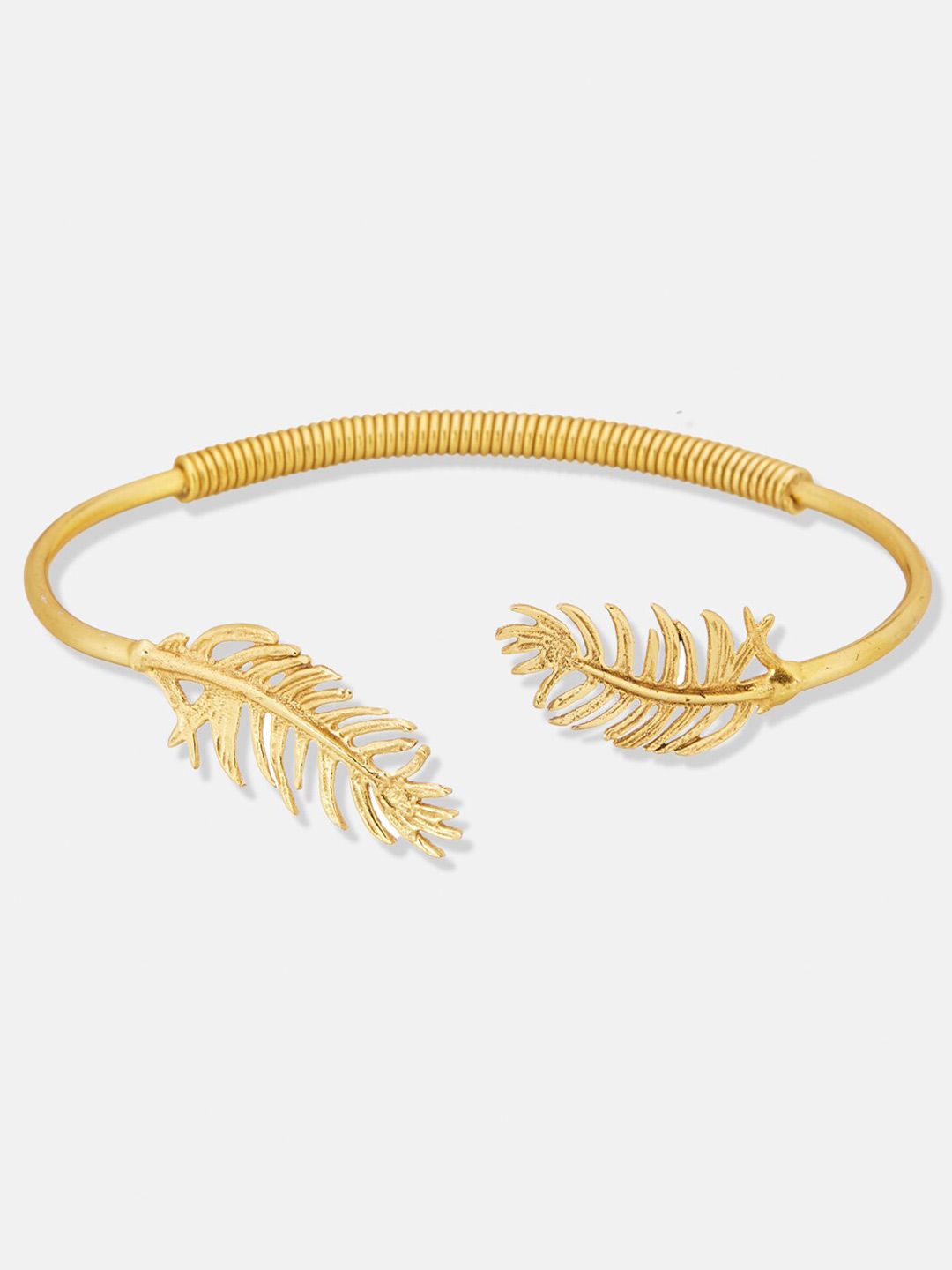 ATIBELLE Women Set Of 2 Gold-Plated American Diamond Bangle-Style Bracelet