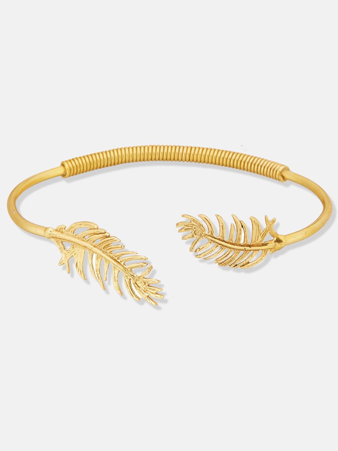 ATIBELLE Women Set Of 2 Gold-Plated American Diamond Bangle-Style Bracelet