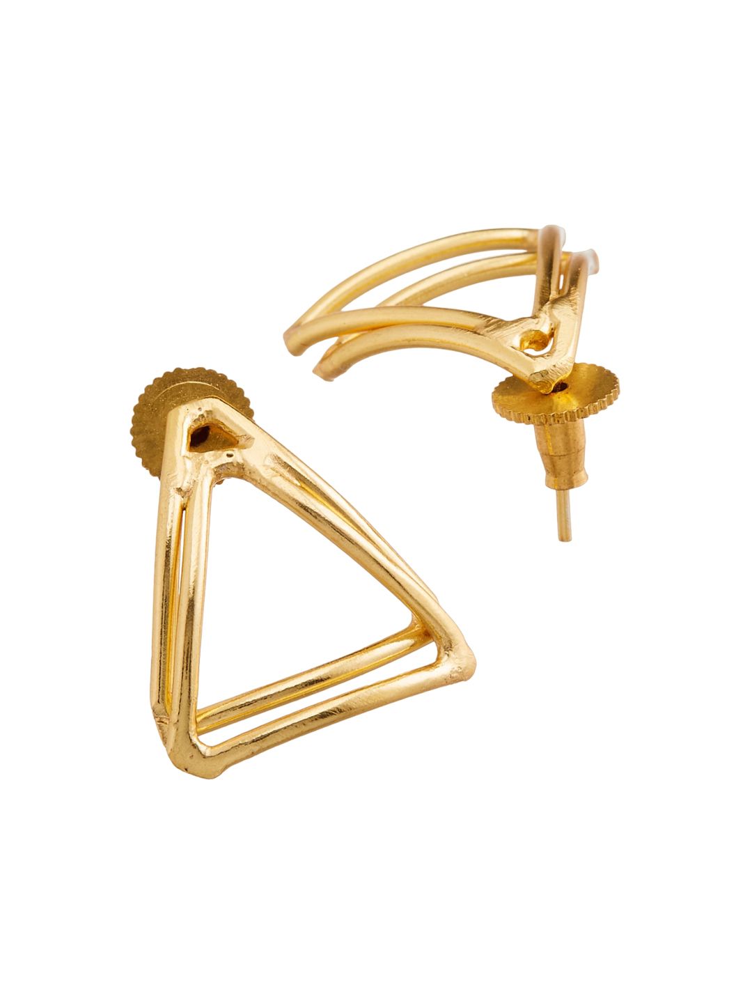 ATIBELLE Set Of 2 Gold-Plated Brass Drop Earrings