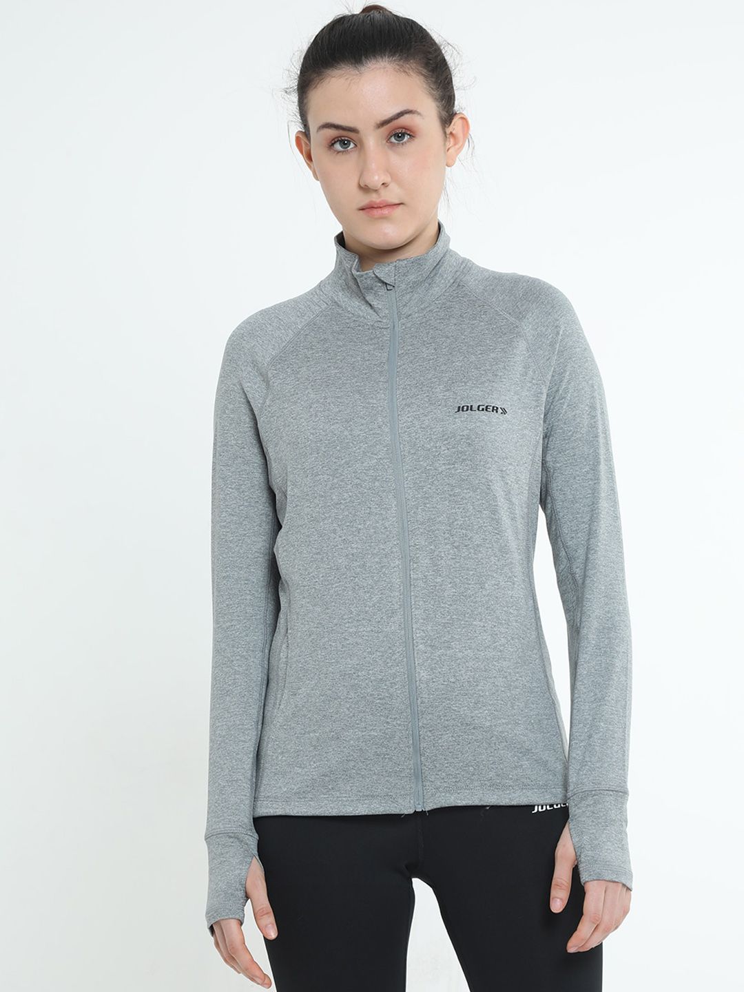 JOLGER Mock Collar Lightweight Sporty Jacket-image-2