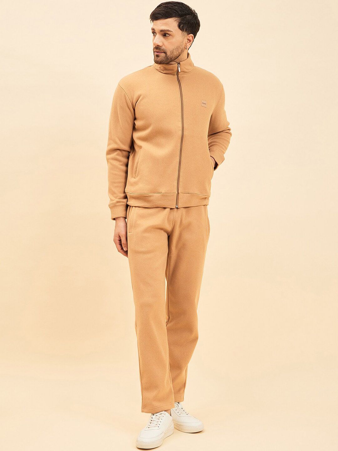 Sweet Dreams Mock Collar Mid-Rise Fleece Tracksuits-picture-38