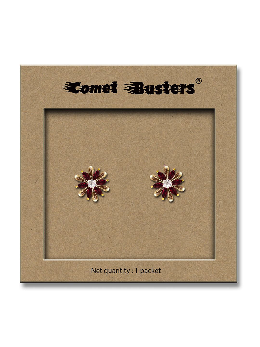Comet Busters Floral Non Piercing Ear Stickers-picture-13