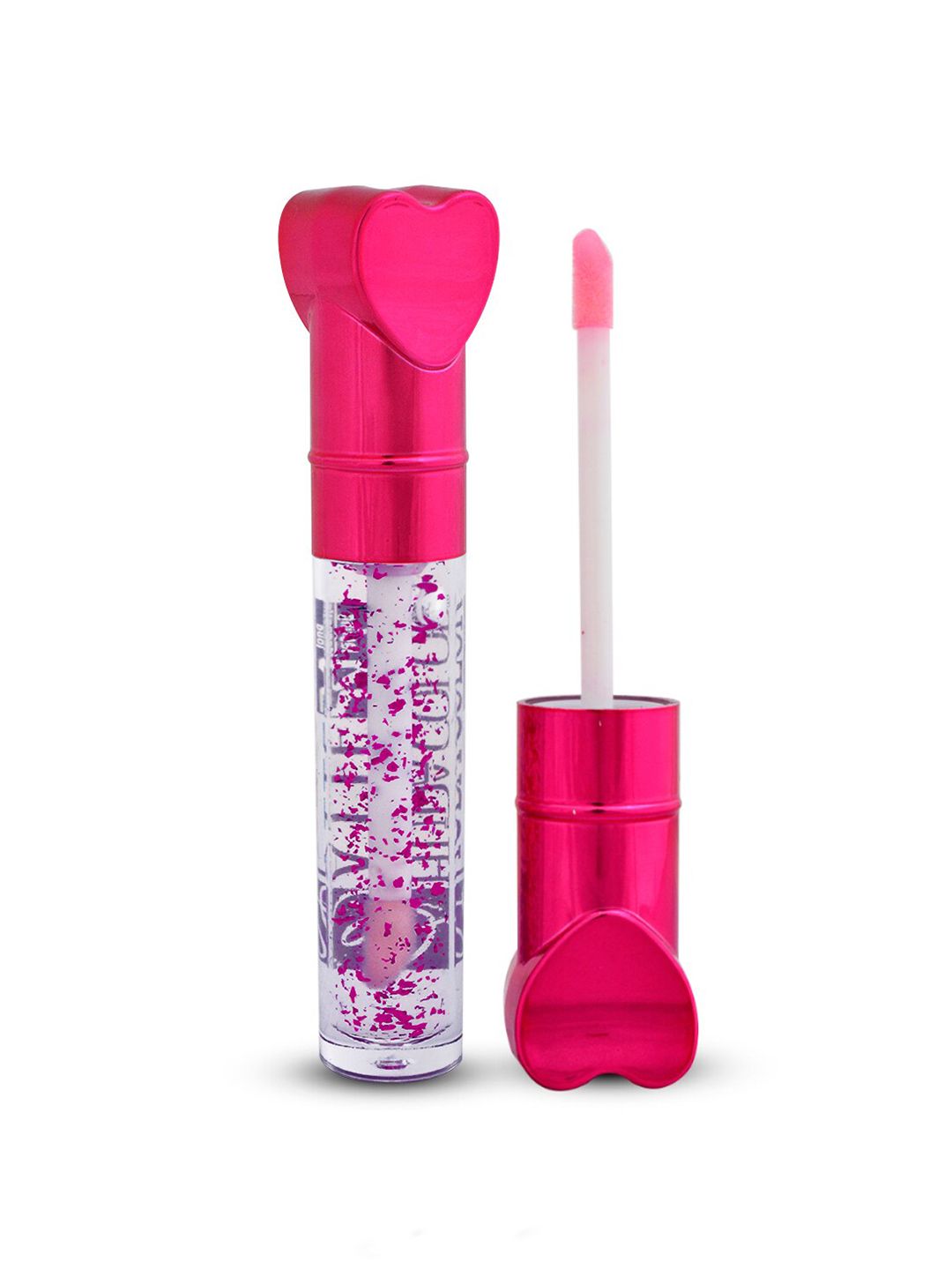 Adbeni Glittery Color Changing Lip Gloss For Dry & Chapped Lips - 10ml - Pink Heart-image-26