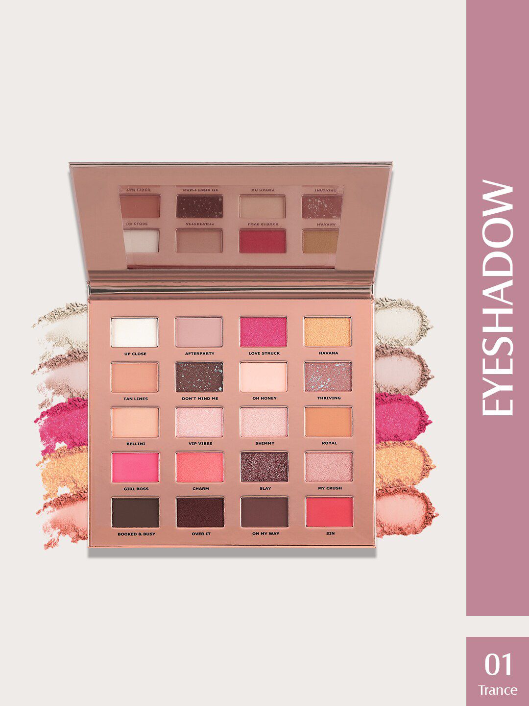 GLAM21 Muse 20 Shades Eyeshadow Palette - 30g - Trance 01-picture-21