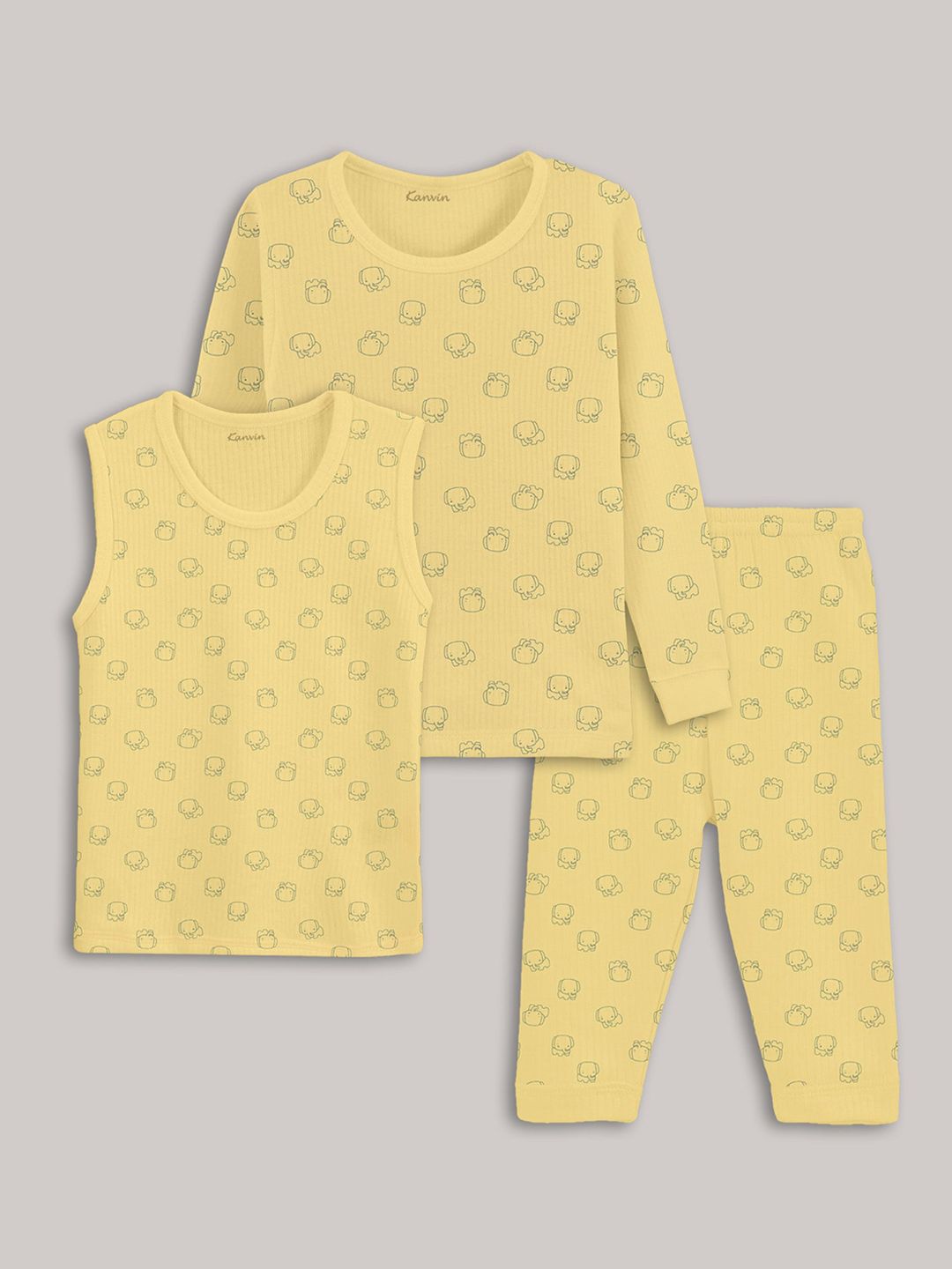 Kanvin Boys 3-Pieces Printed Thermal Set-image-41