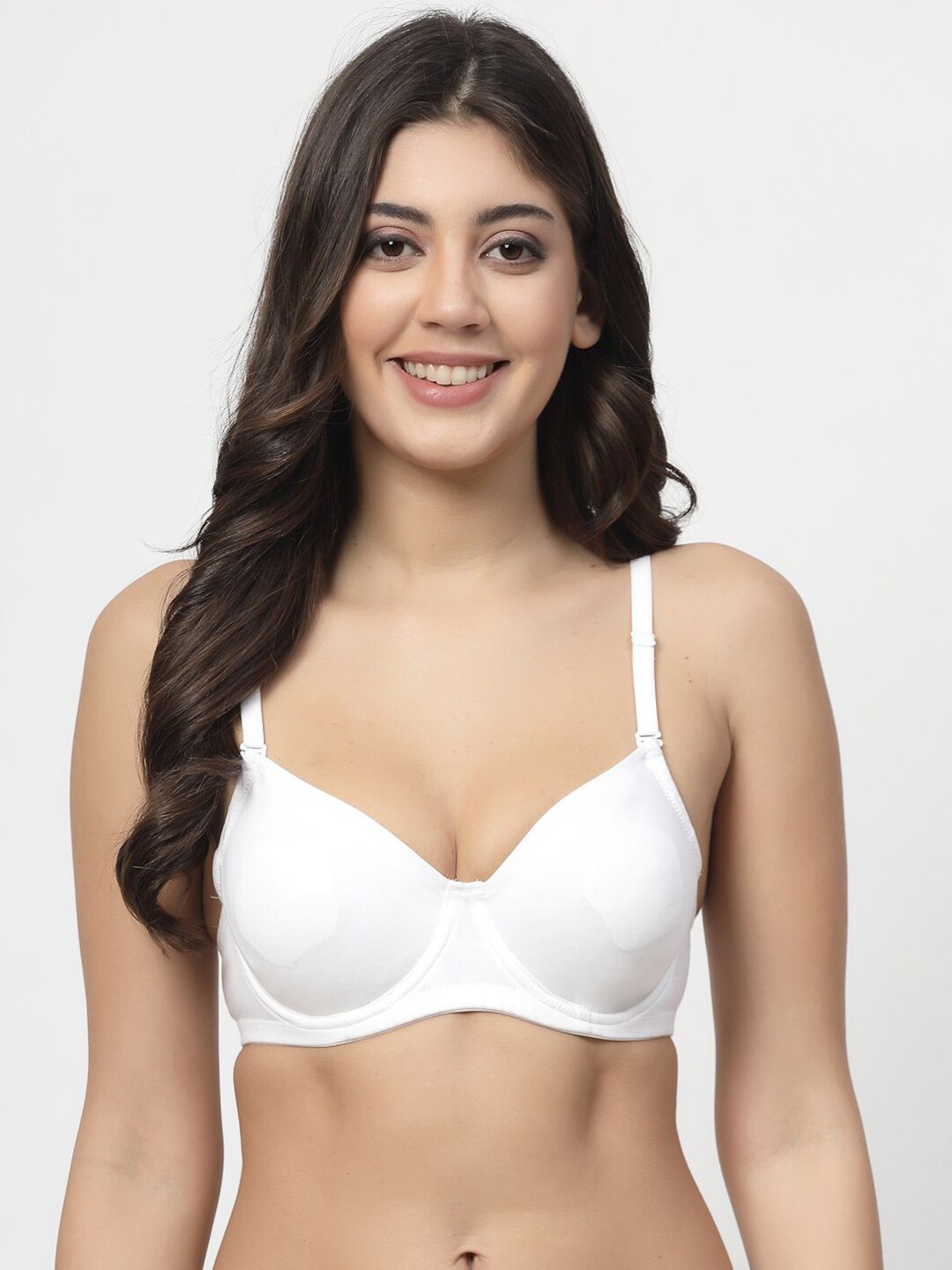 DressBerry Medium Coverage Underwired T-shirt Bra with All Day Comfort with Side Shaper