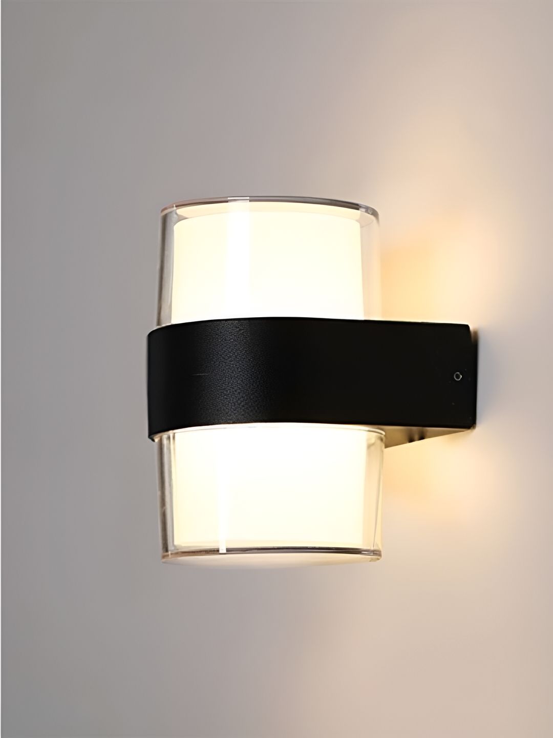 Mufasa Black 10 Watts Round Up-Down LED Outdoor Lamp-picture-44