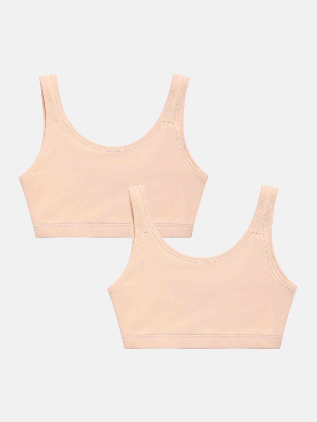 Sillysally Girls Pack of 2 Full Coverage Beginners Sports Bra With All Day Comfort-picture-22