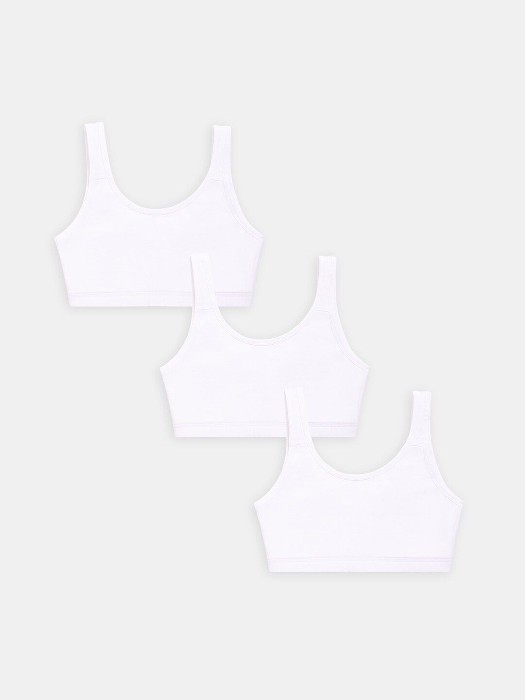 Sillysally Girls Pack of 3 Full Coverage Beginners Sports Bra With All Day Comfort-picture-15