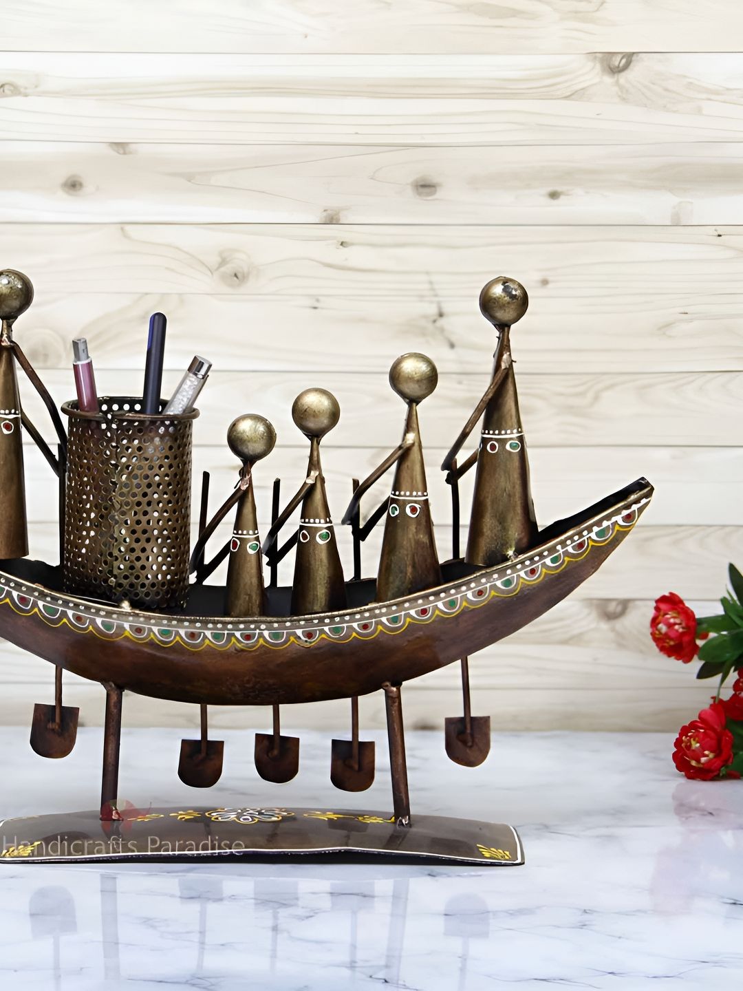 HANDICRAFTS PARADISE Brown Showpiece-picture-20
