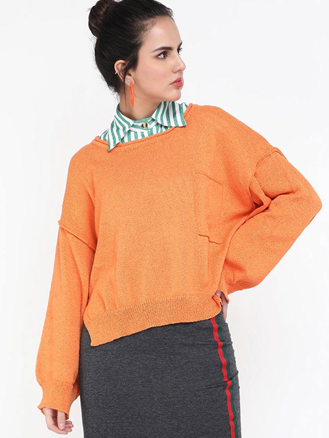 LULU & SKY Boat Neck Long Sleeves Pullover-picture-44