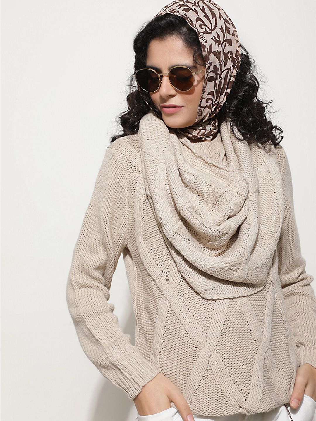 LULU & SKY Open Knit Woollen Pullover-picture-35