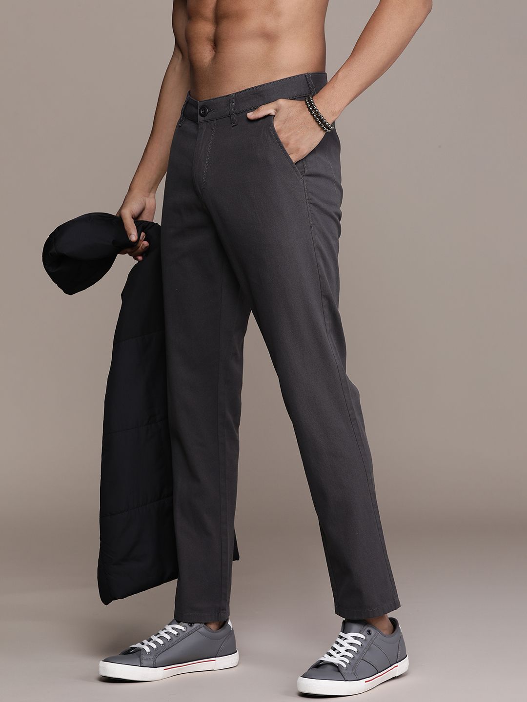 The Roadster Life Co. Men Pure Cotton Chinos Trousers - Price History