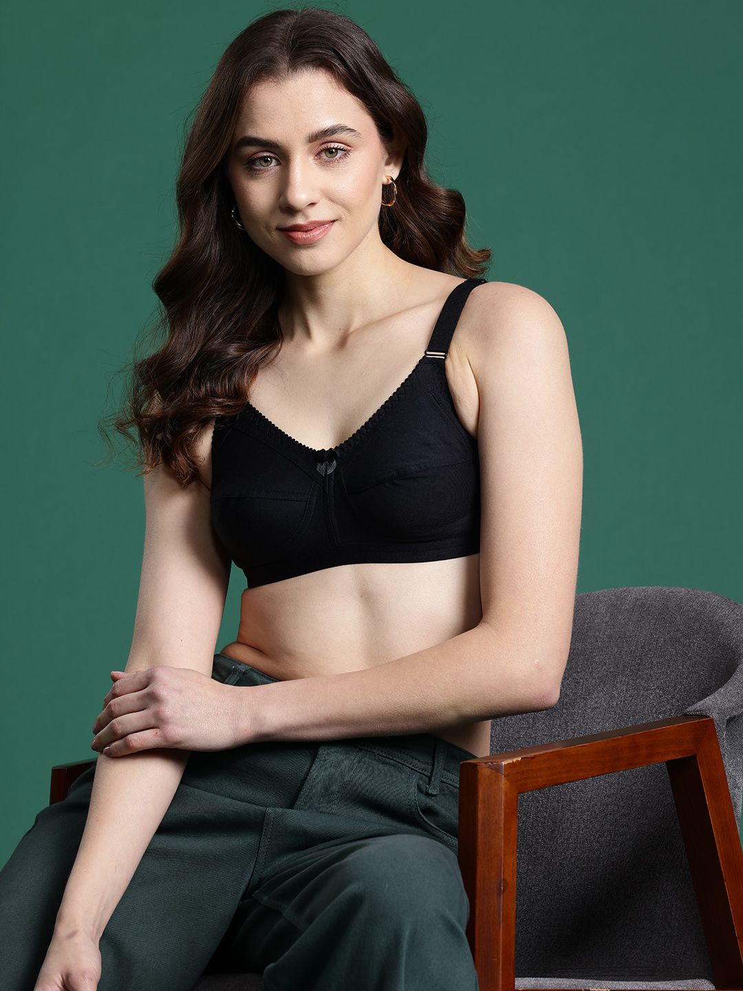 DressBerry Solid Full Coverage Non Padded Bra