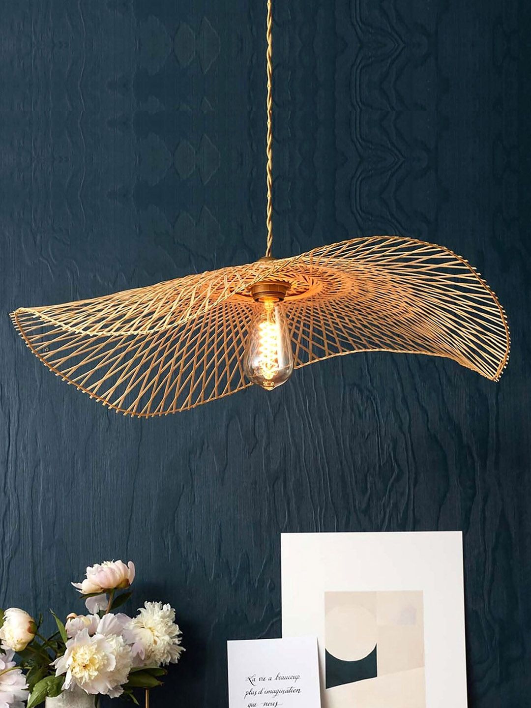 HABERE INDIA Unisex Beige Ceiling Lamps-image-14