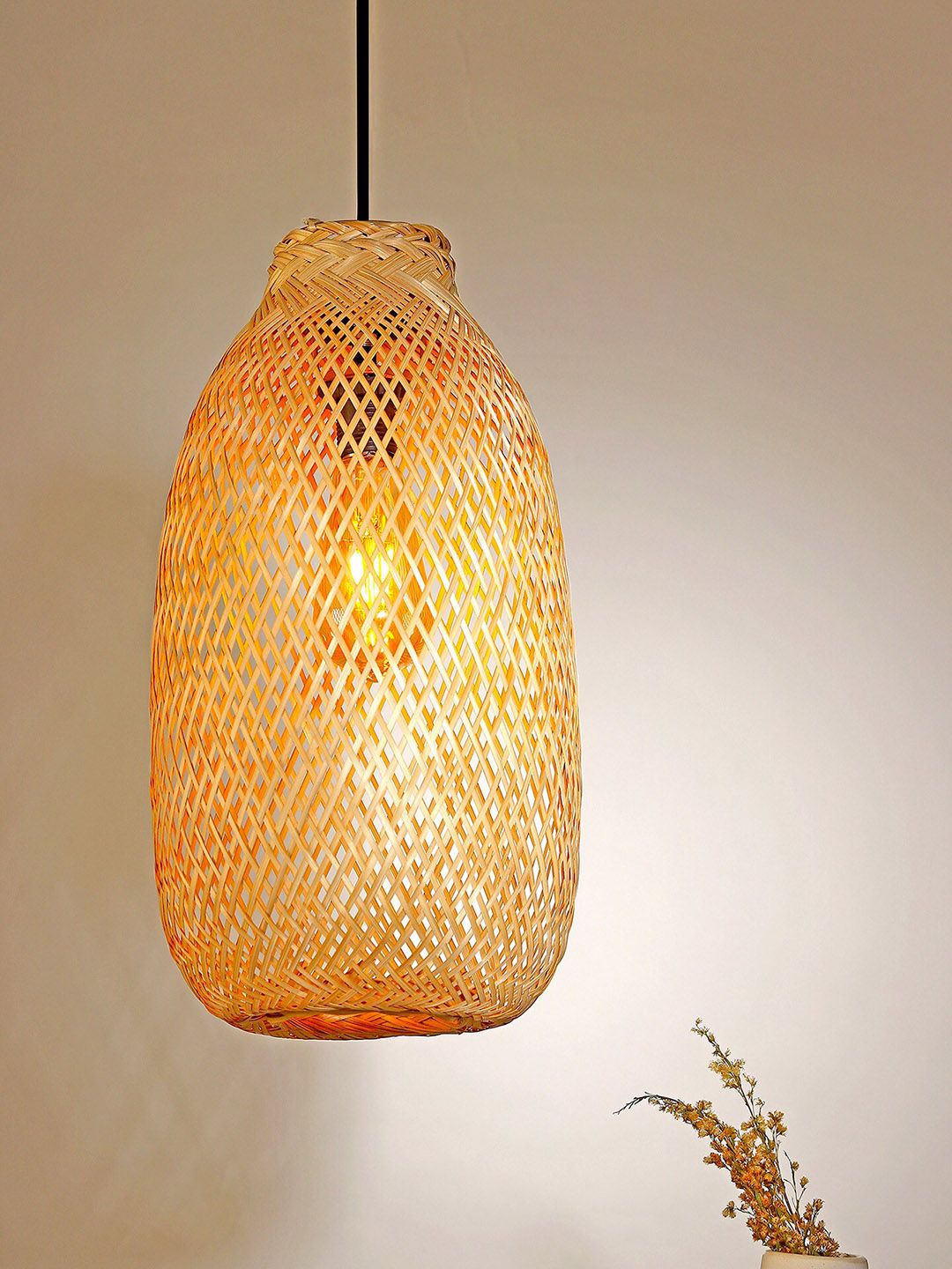 HABERE INDIA Unisex Beige Ceiling Lamps-image-13