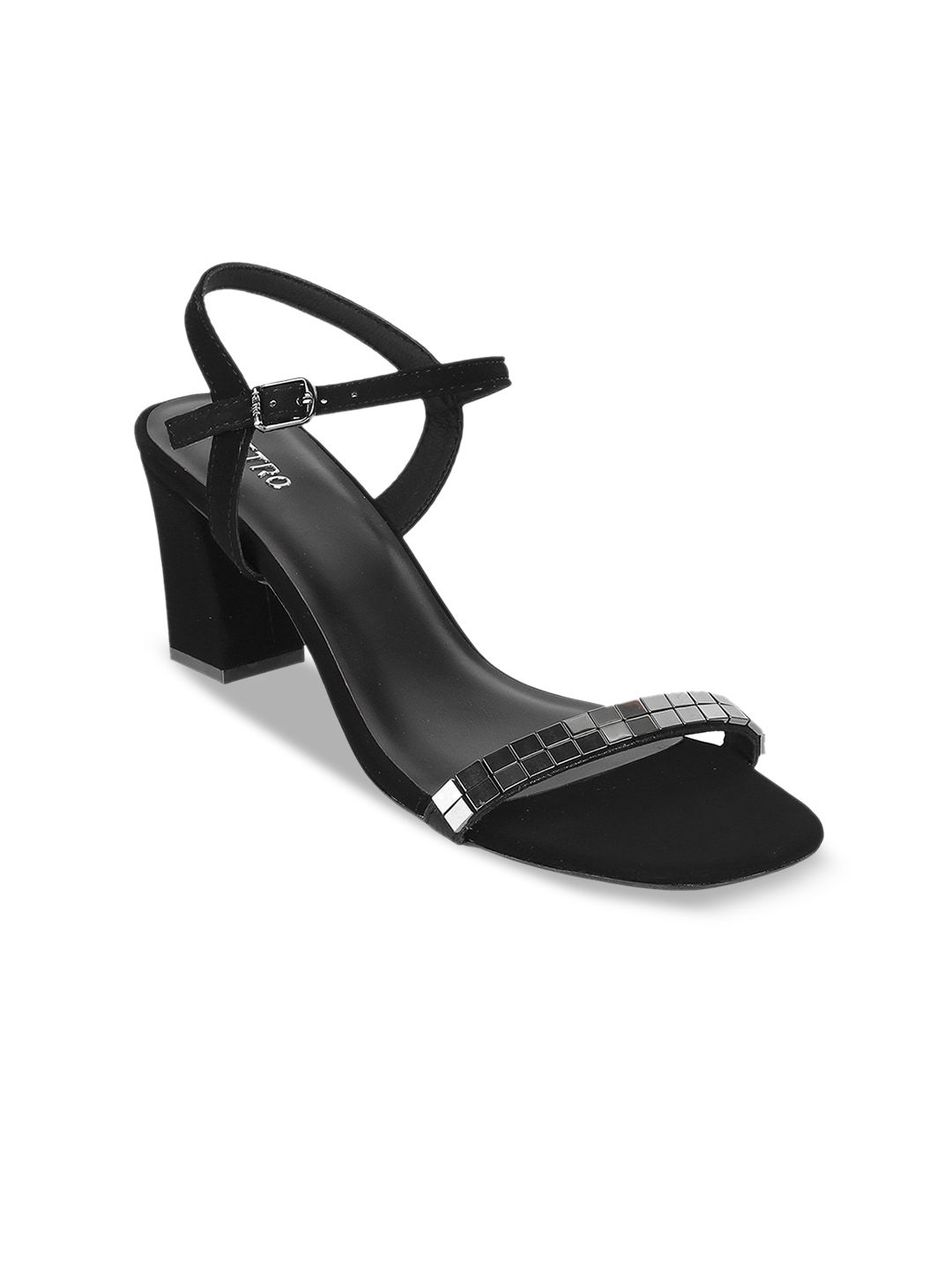 Metro Embellished Open Toe Block Heels-image-46