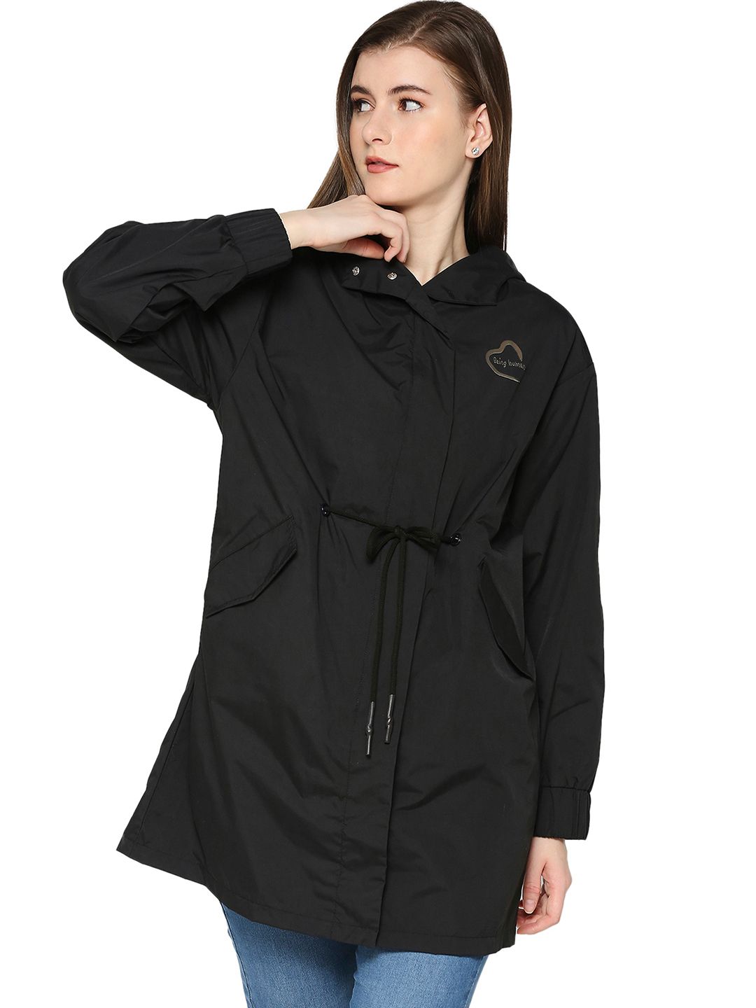 Being Human Hooded Longline Tailored Jacket