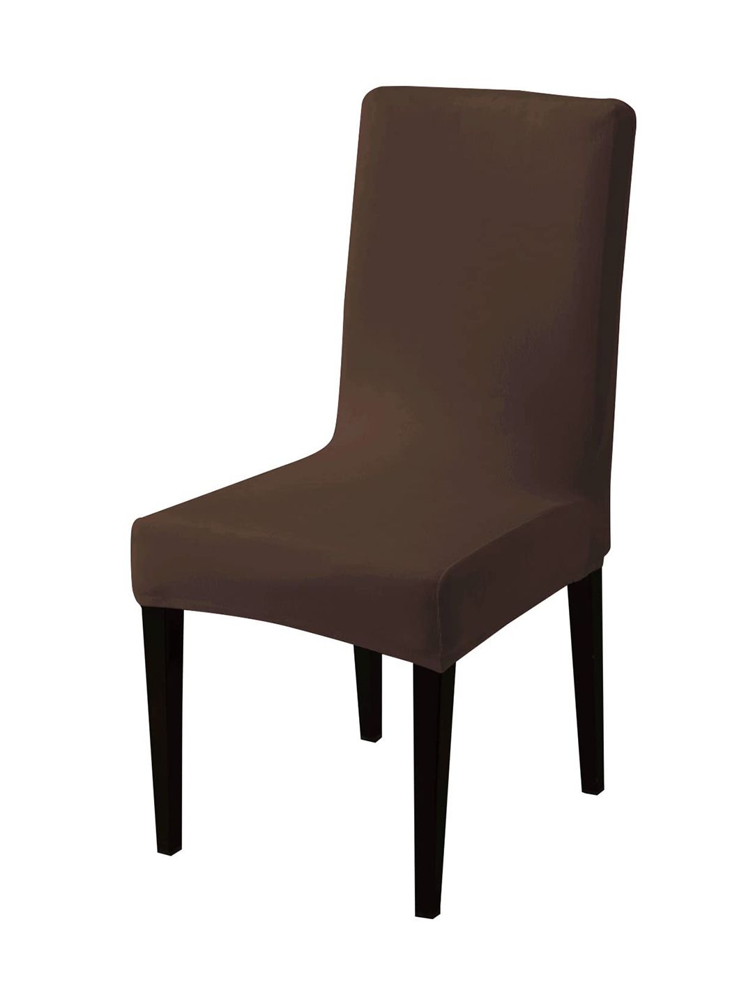 HOKIPO Brown 200 GSM Velvet Chair Cover-picture-33