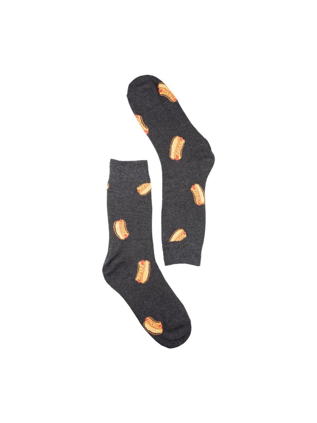 The Tie Hub Men Hot Dogs Patterned Calf-Length Socks-picture-44