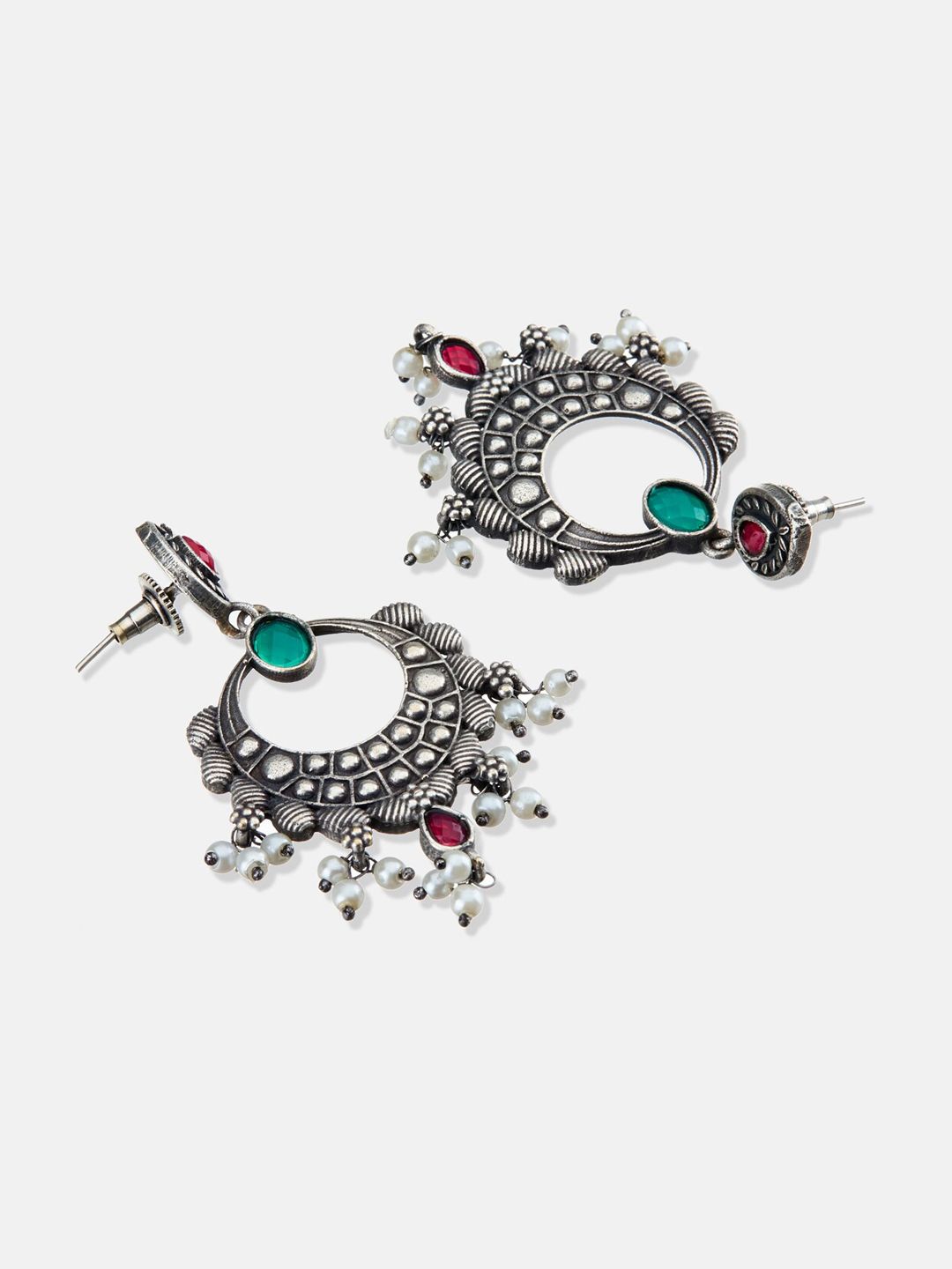 ATIBELLE Silver Plated Chandbalis