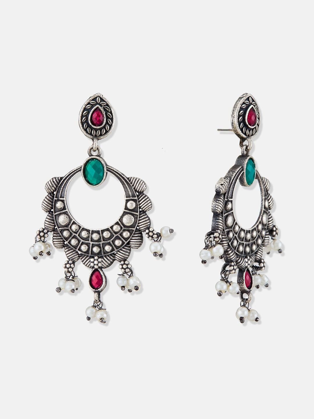 ATIBELLE Silver Plated Chandbalis