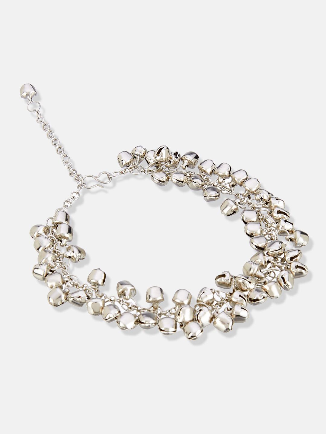ATIBELLE Set Of 2 Silver-Plated Anklets