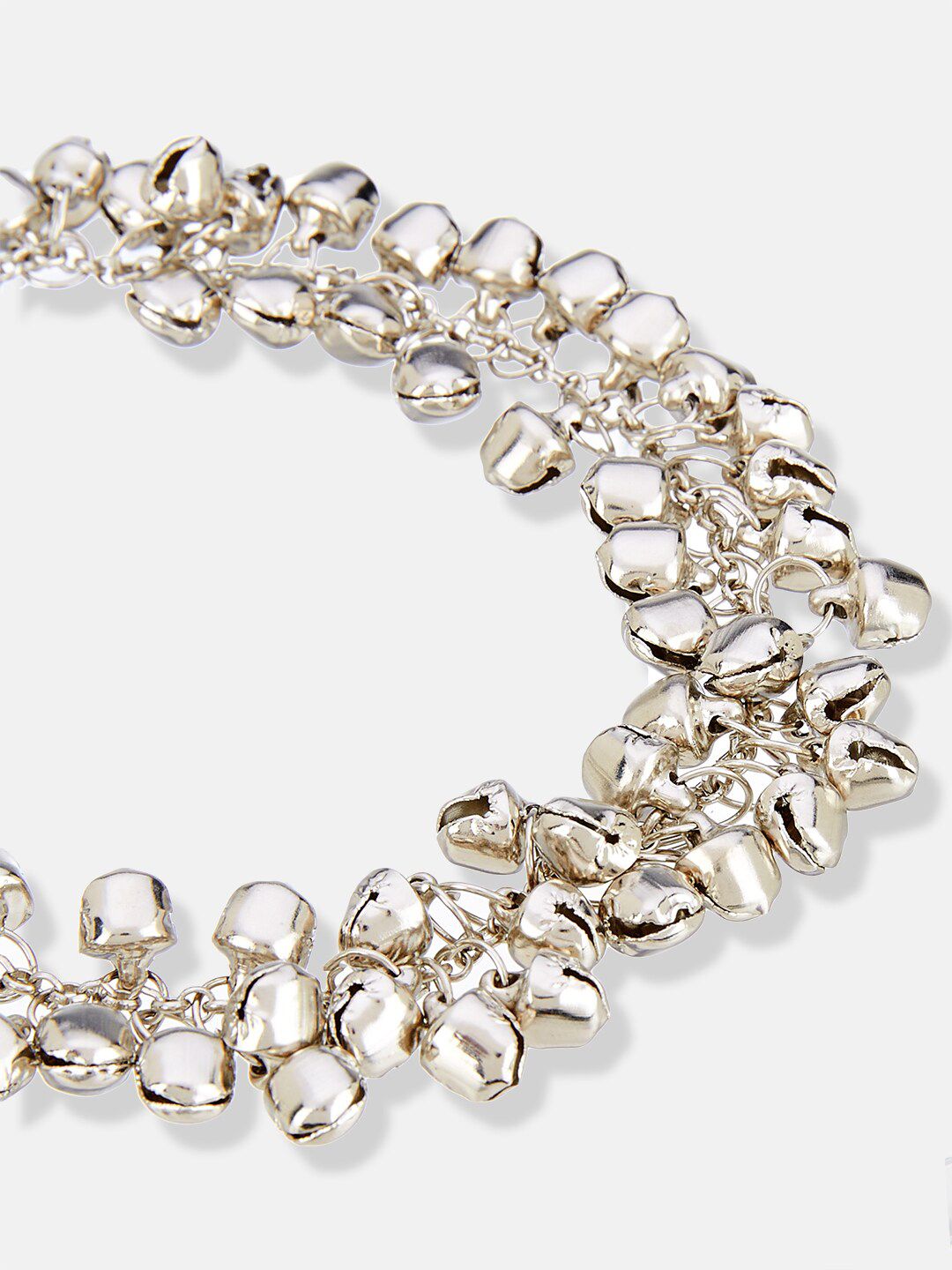 ATIBELLE Set Of 2 Silver-Plated Anklets
