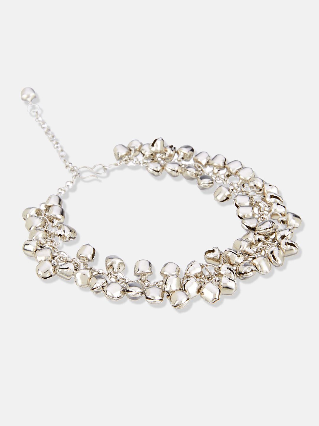 ATIBELLE Set Of 2 Silver-Plated Anklets