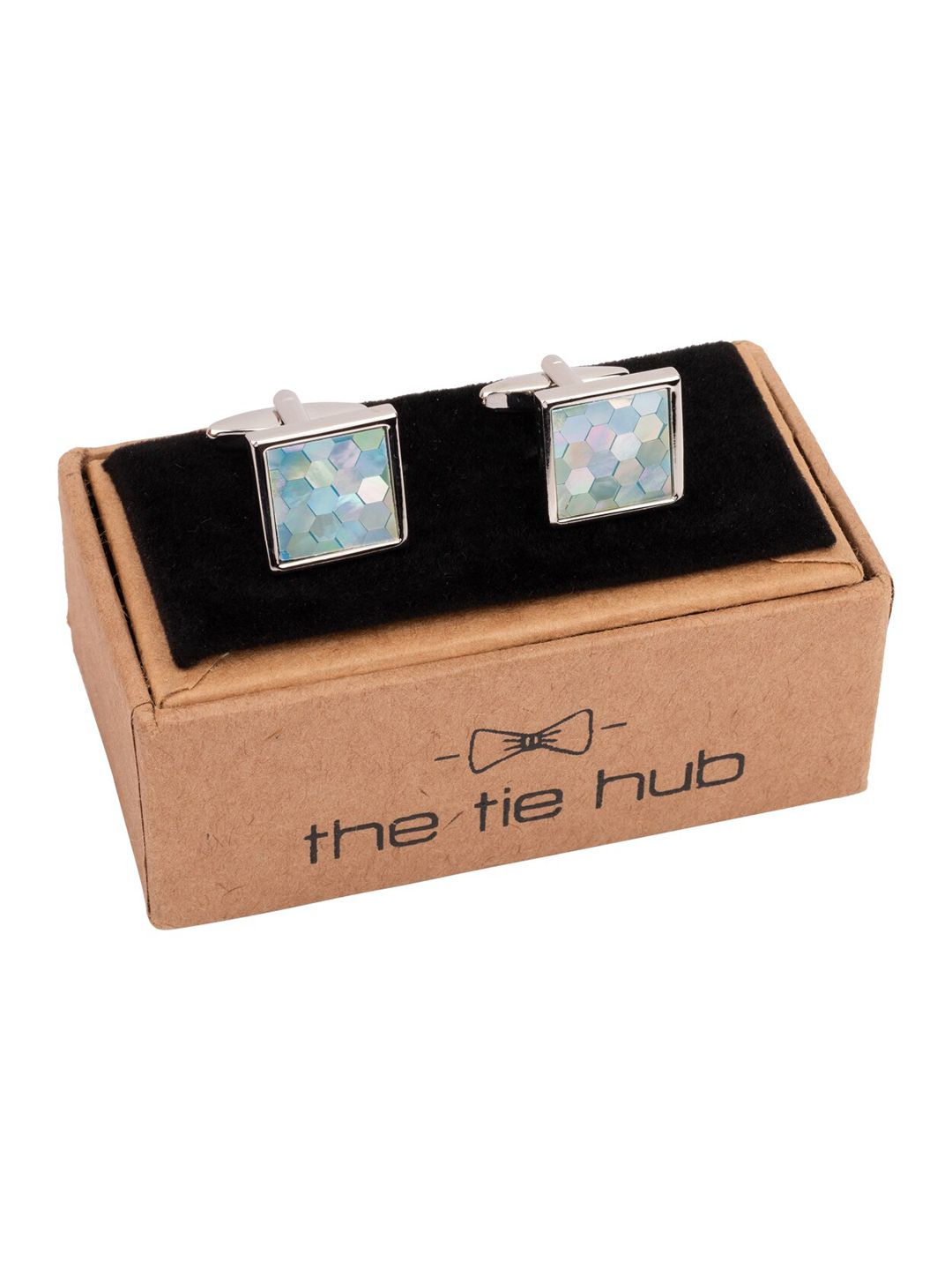 The Tie Hub Rhodium-Plated Square Cufflink-picture-58