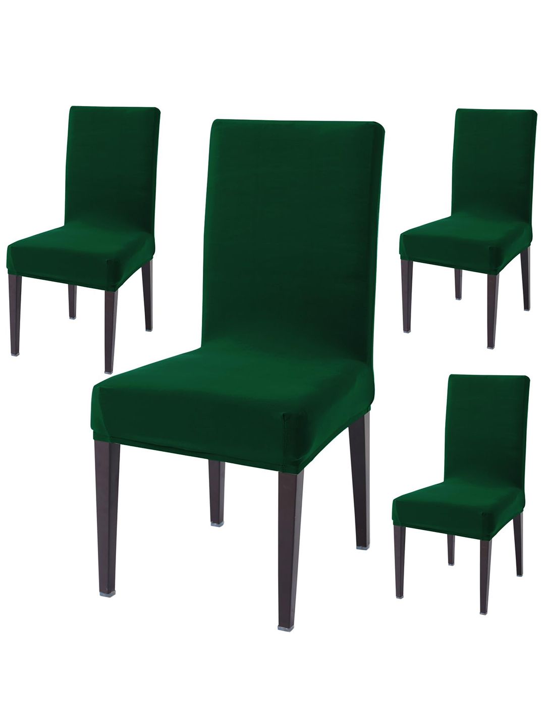 HOKIPO 4 Pcs Green Stretchable Chair Covers-picture-14