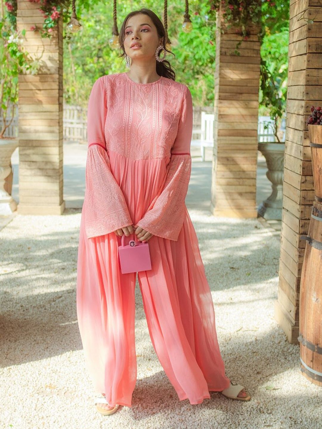 Monk & Mei Ethnic Motifs Embroidered Basic Jumpsuit-picture-12