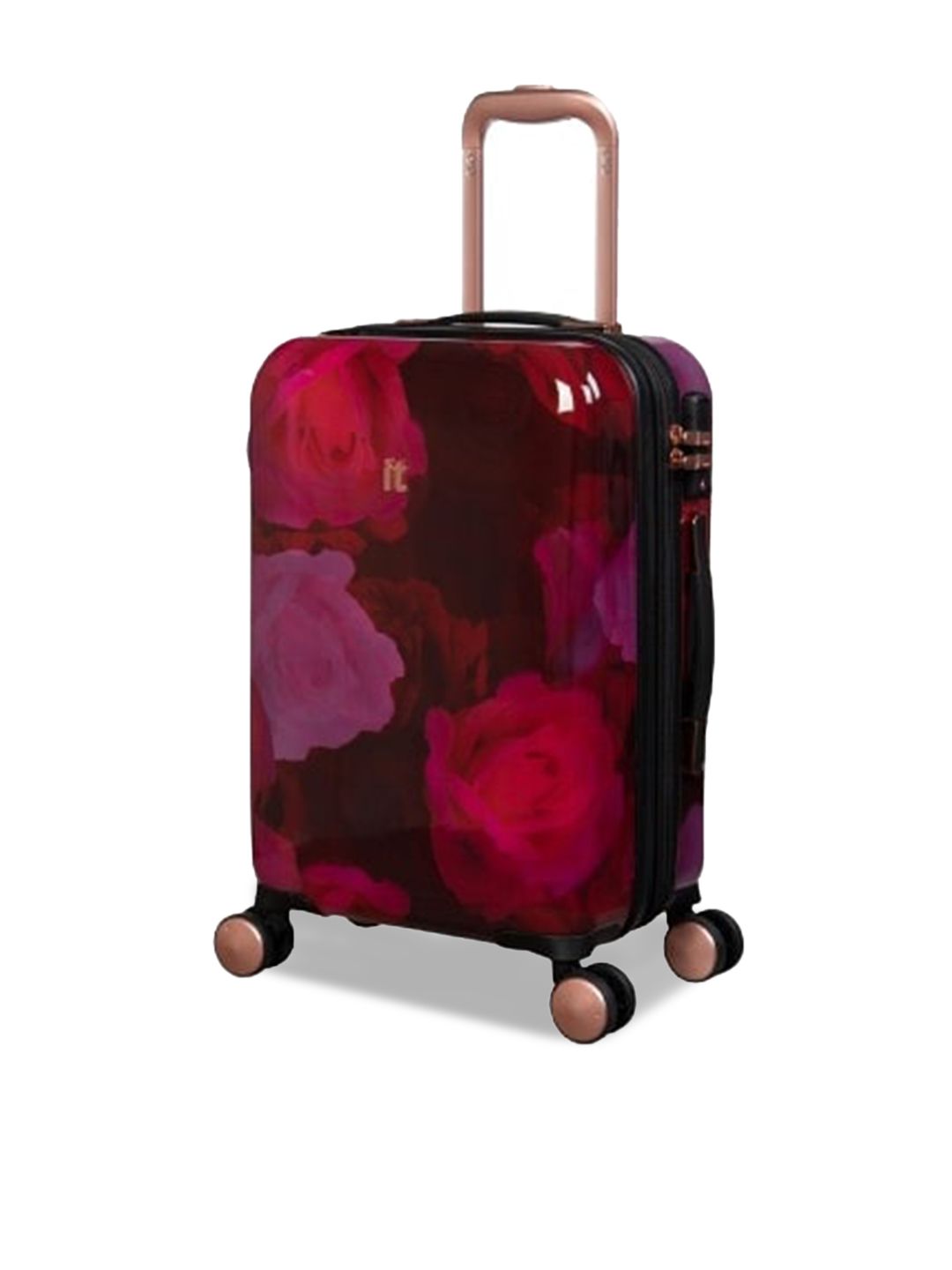 IT luggage Sheen Maxy Rose Hard Sided Cabin Trolley Bag-image-21