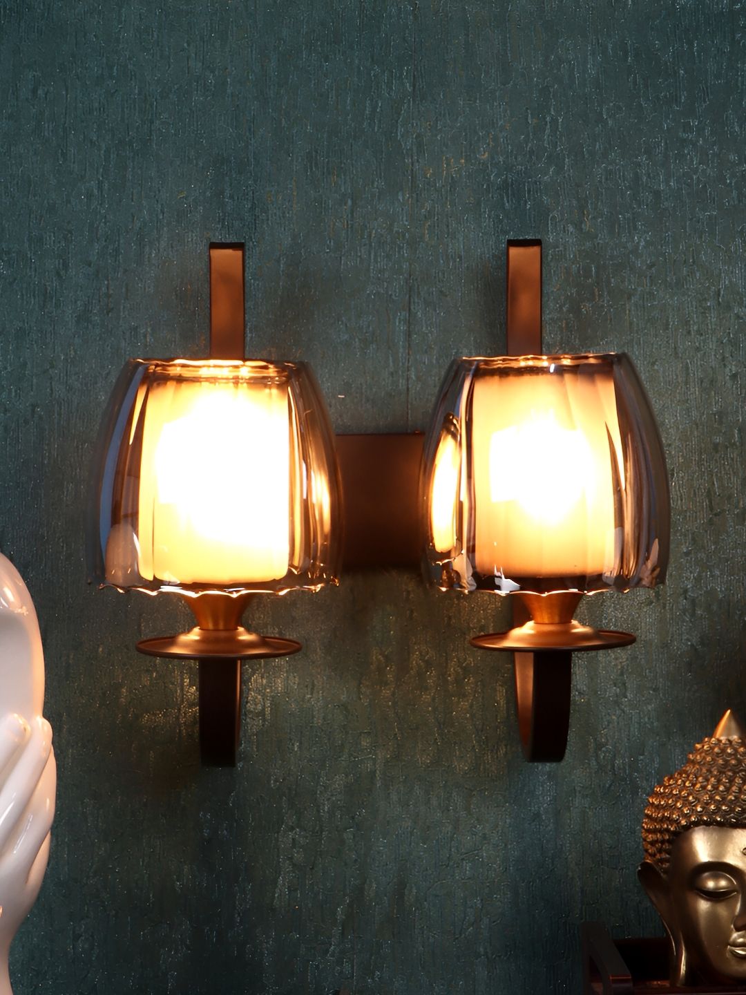 ELIANTE Brown Iron Contemporary Cylinder Shaped Wall Lamp-image-24