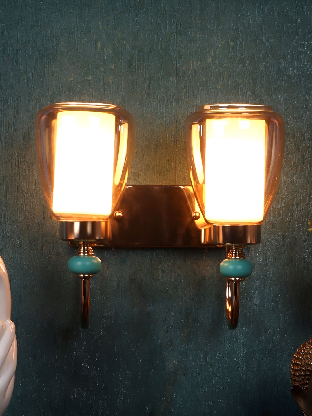 ELIANTE Gold Toned Iron Contemporary Cylinder Shaped Wall Lamp-image-23