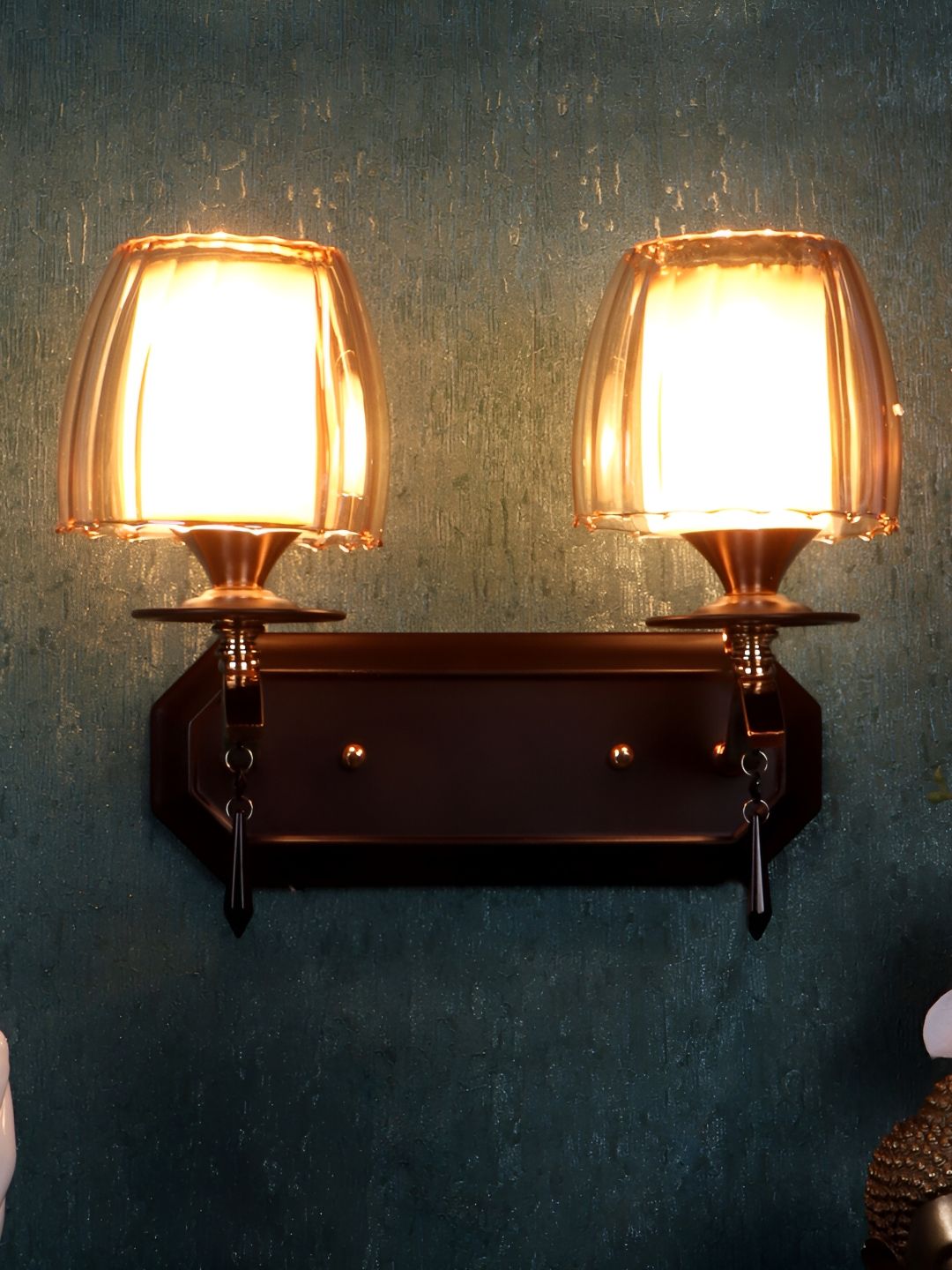 ELIANTE Brown Iron Contemporary Cylinder Shaped Wall Lamp-picture-49