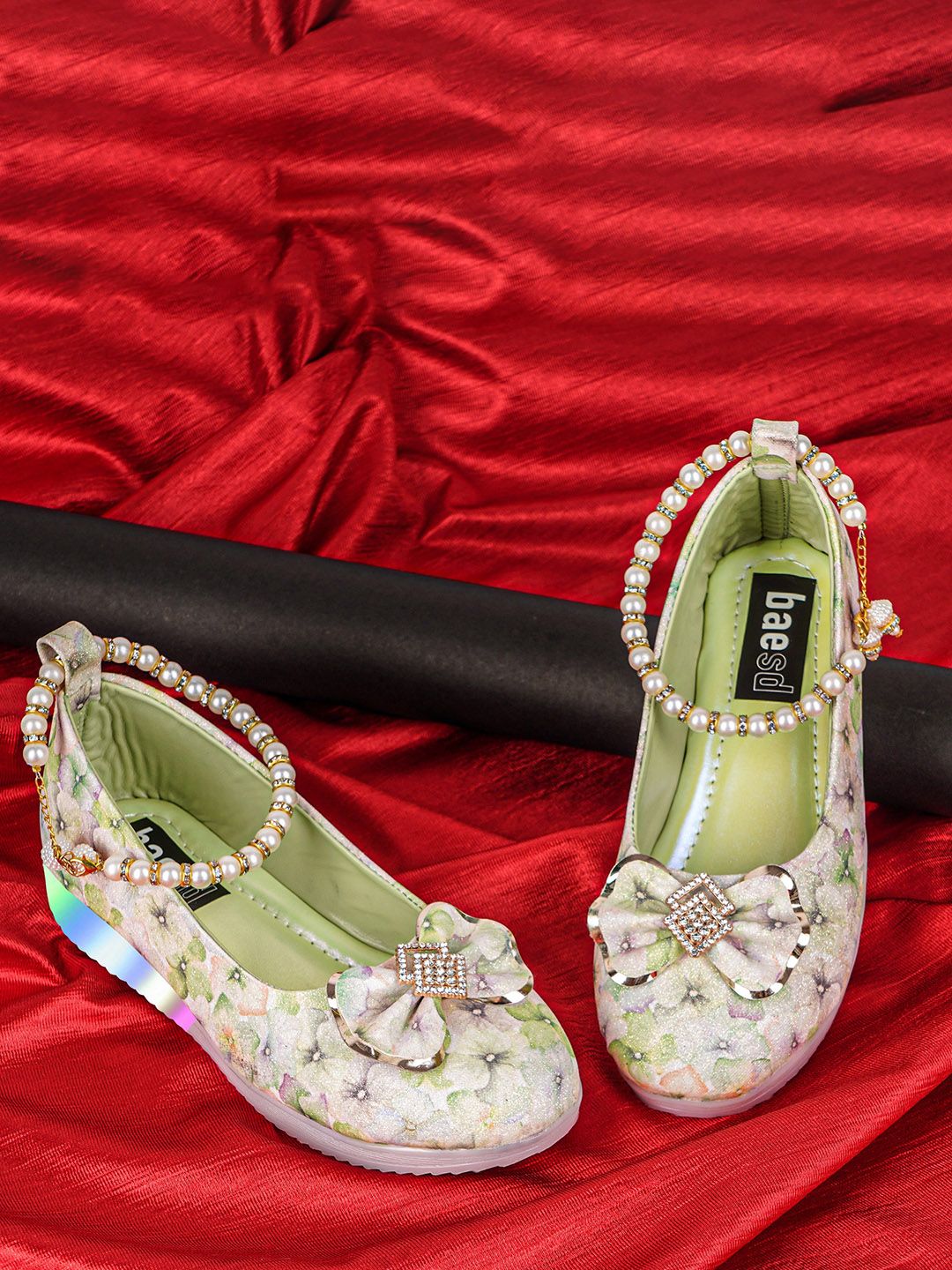 BAESD Girls Printed Party Ballerinas-picture-29