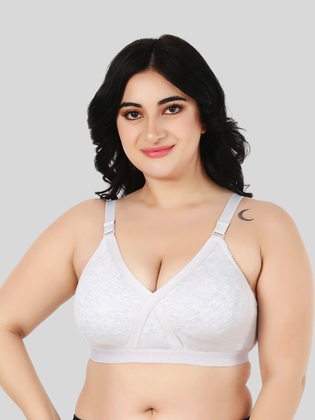 FUNAHME Non Padded Full Coverage All Day Comfort Cotton T-shirt Bra-picture-4