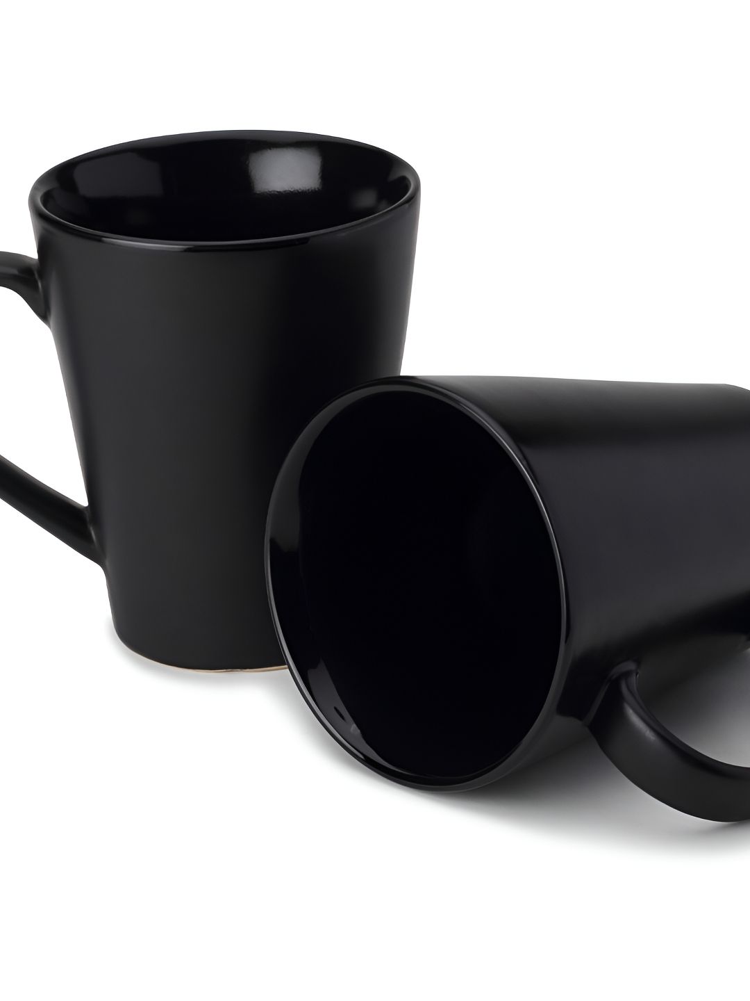BODHI HOUSE Black 2 Pieces Microwave Safe Ceramic Matte Coffee Mugs 350 ML Each-image-22
