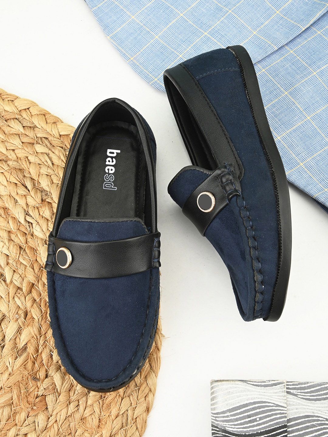 BAESD Boys Lightweight Velvet Penny Loafers-picture-27