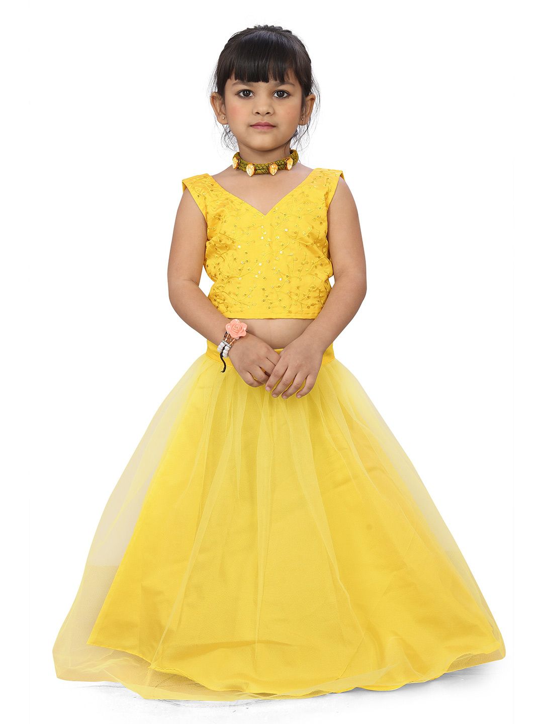 BAESD Girls Embroidered Thread Work Ready to Wear Lehenga & Choli-picture-32