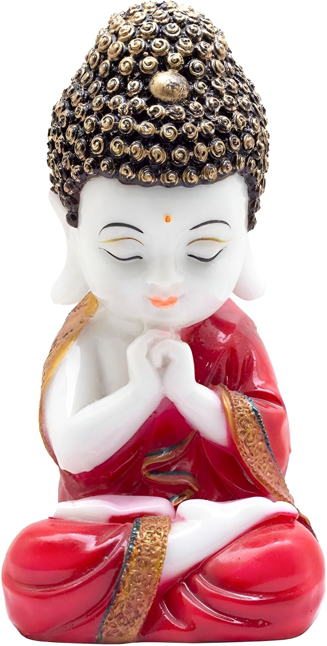 GW CREATIONS Red & White Buddha Idol Showpiece-picture-32