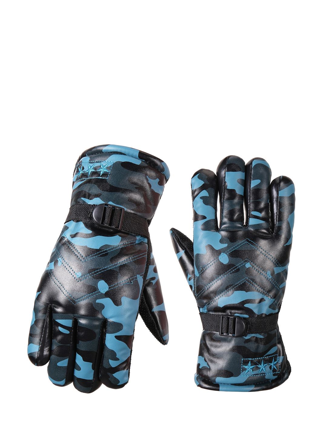 Alexvyan Men Patterned Windstorm Wind & Snow Proof Thermal Riding Gloves-picture-33