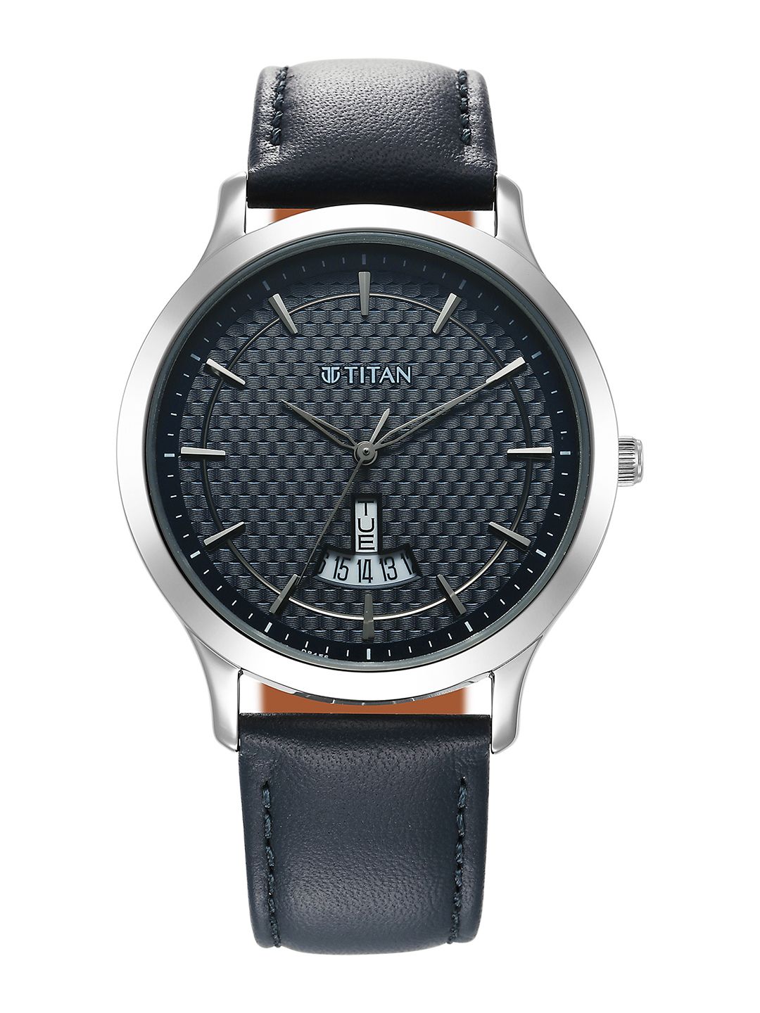 Titan Men Brass Dial & Leather Straps Analogue Watch1825SL14-picture-14