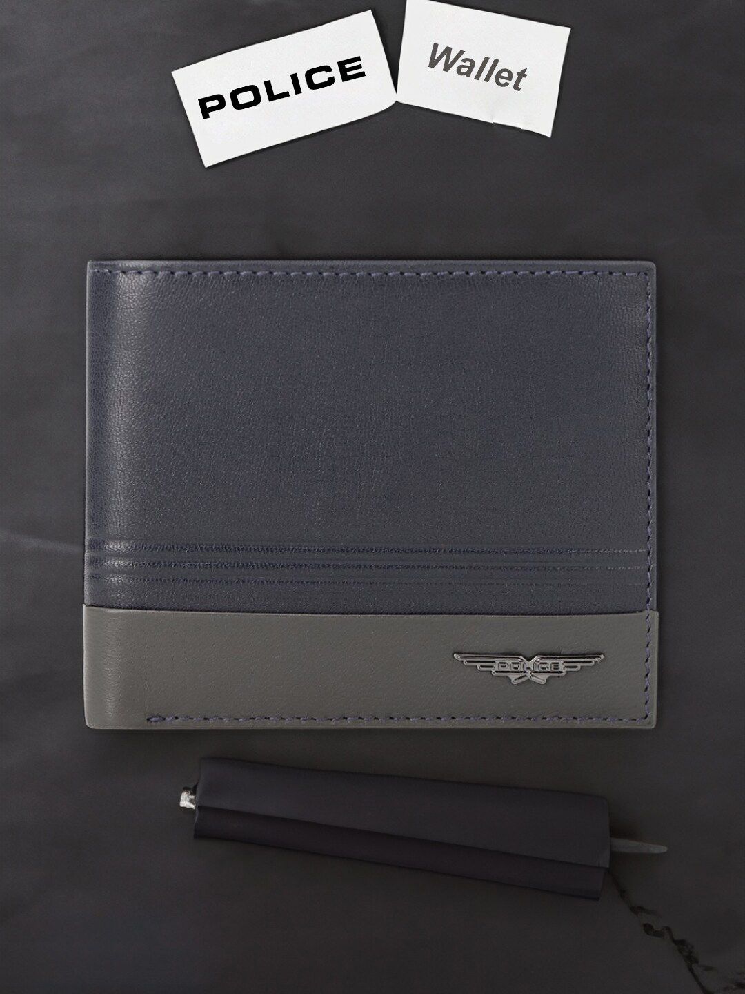 Police Men Leather Two Fold Wallet-picture-30