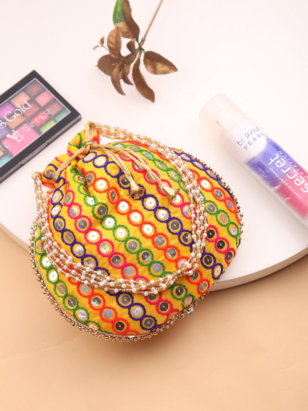 LIKAA Embroidered Potli Clutch-picture-28