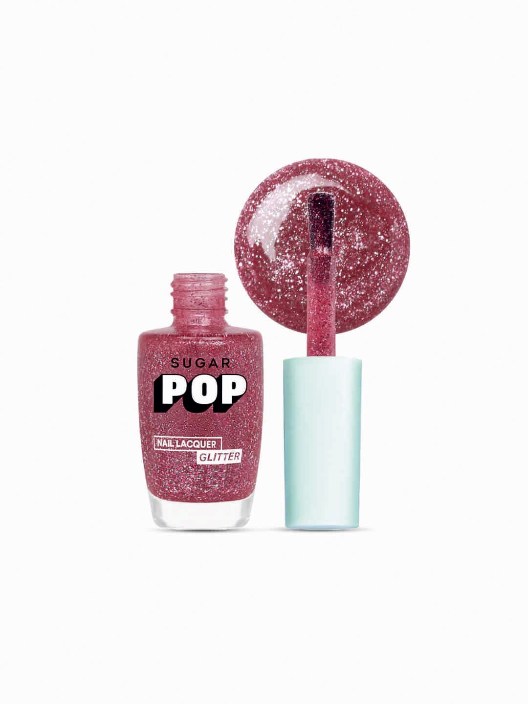 SUGAR POP Glitter Quick-Dry Chip-Resistant Nail Lacquer 10ml - Cherry Blossom 08-picture-41