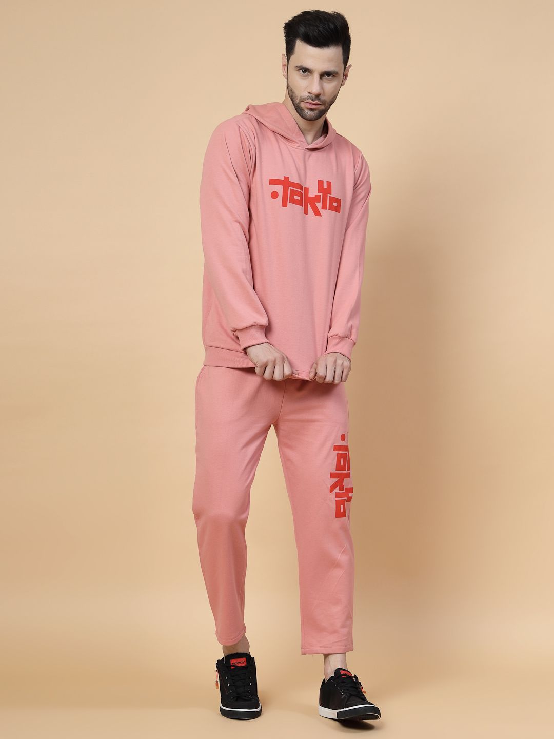 Rigo Printed & Hooded Fleece Sweatshirt & Track Pants Tracksuits-image-28